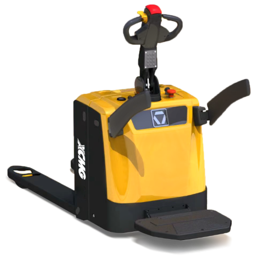 xe nâng tay điện loại đứng trên bệ lái